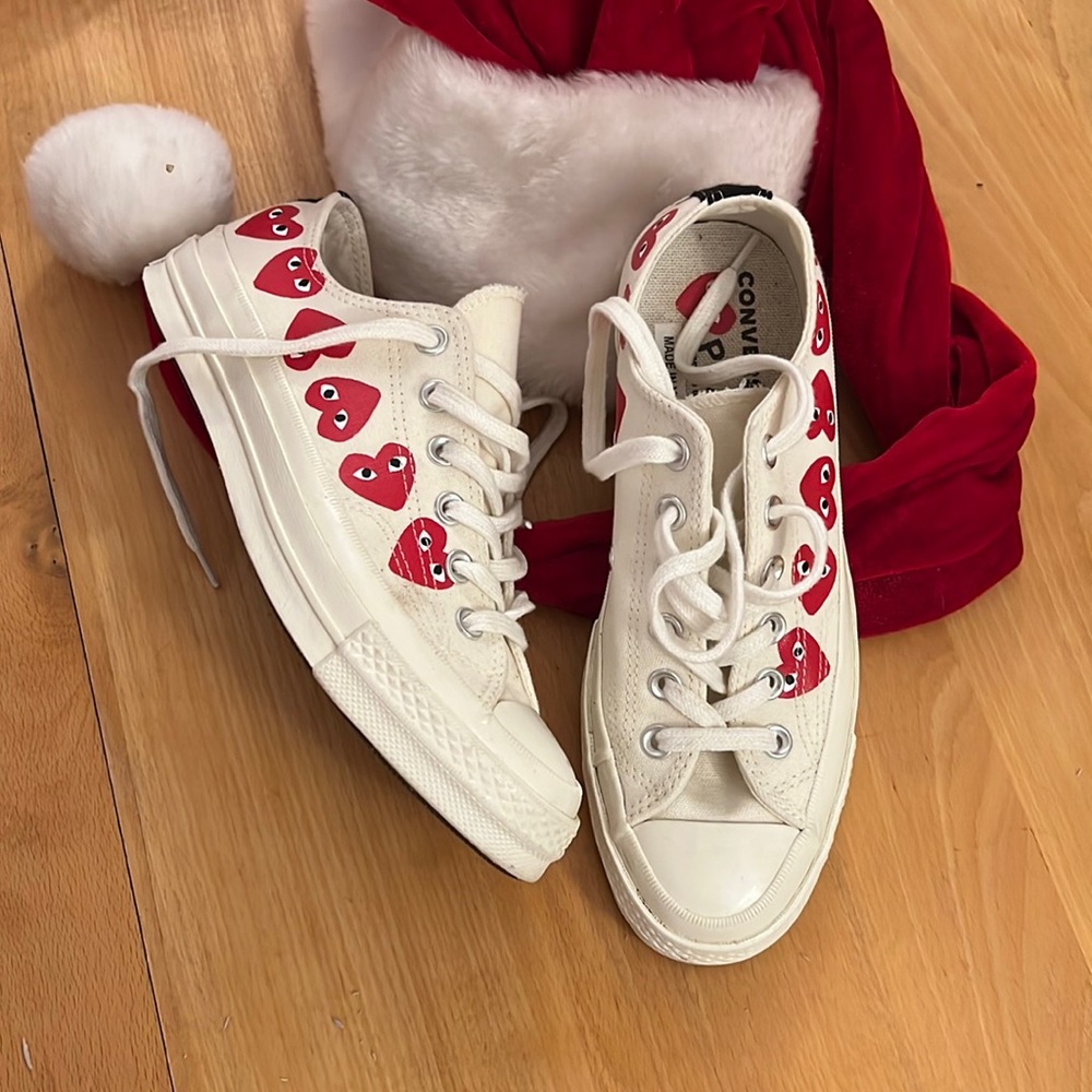 CONVERSE X COMME DES GARCONS "MULTI HEART" New no tags or box